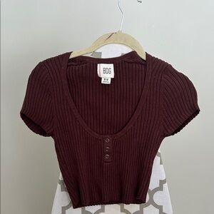 BDG Ribbed Crop Top